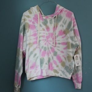 Billabong Cropped Tie Dye Sweatshirt New with Tags Size S/M